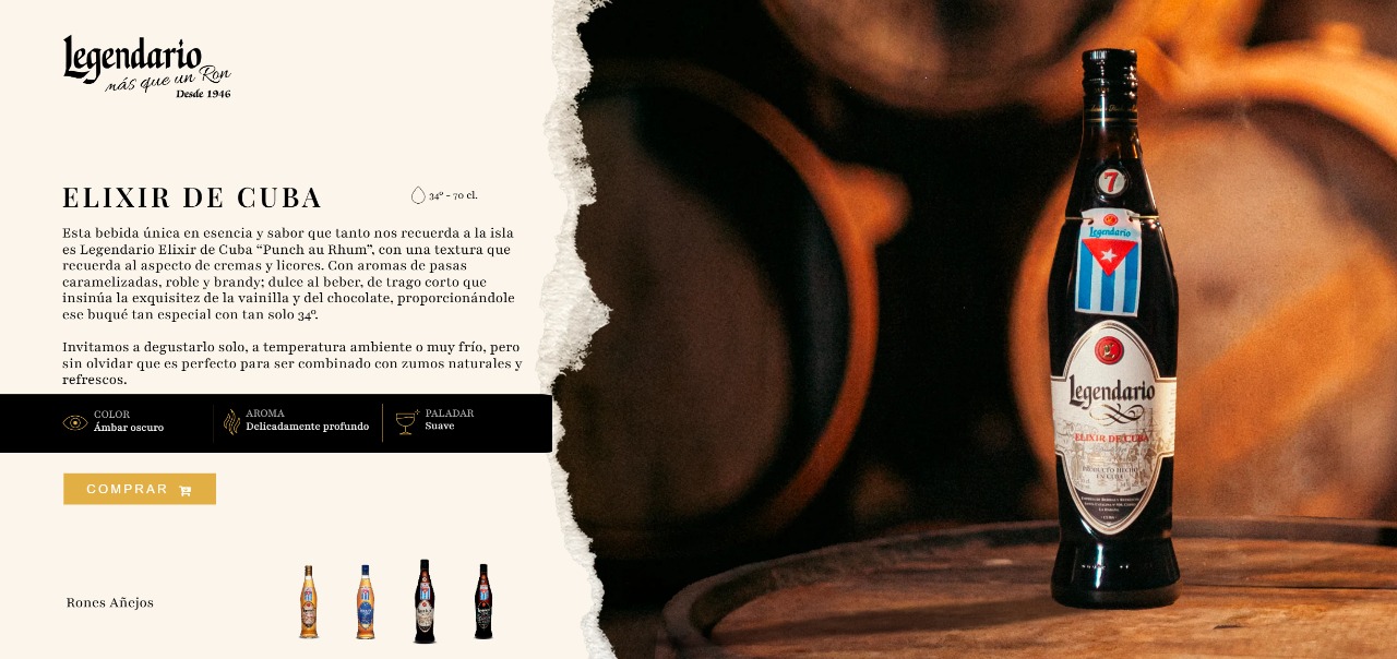 Elixir de Cuba - Ron legendario